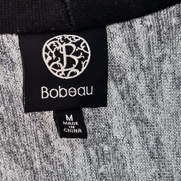 Bobeau Black and Gray Textured Top - Picture 3 of 4